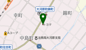 宮城トヨタ自動車MTG大河原の地図画像