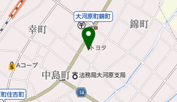 ネッツトヨタ宮城MTG大河原の地図画像