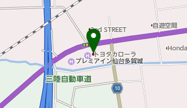 宮城トヨタ自動車カローラ多賀城の地図画像