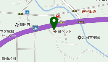 仙台トヨペット西多賀店の地図画像