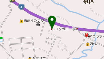 宮城トヨタ自動車カローラ泉バイパスの地図画像