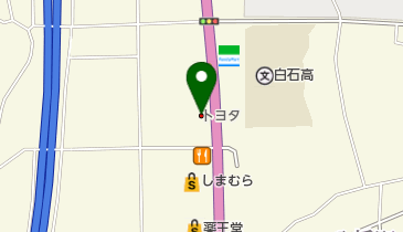 宮城トヨタ自動車白石店の地図画像
