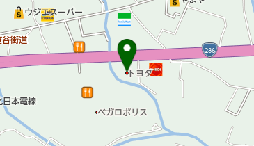 宮城トヨタ自動車西多賀店の地図画像