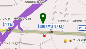 宮城ダイハツ販売六丁の目店の地図画像