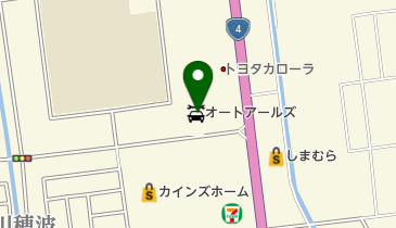 オートアールズ古川バイパス店の地図画像