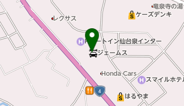 ジェームス泉インターシティ店の地図画像