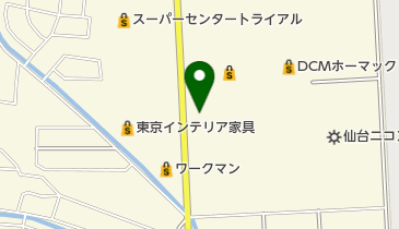 タイヤ&ホイール館フジスペシャルブランド名取店の地図画像