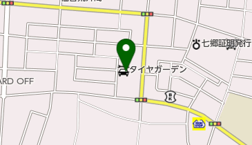 タイヤガーデン若林荒井の地図画像
