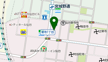 三菱レンタカー仙台駅東口営業所の地図画像