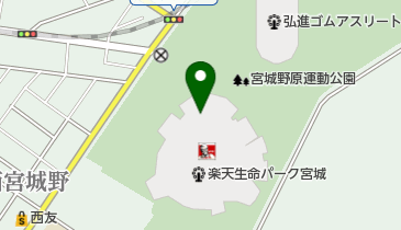 銀だこ楽天モバイル最強パーク宮城店の地図画像