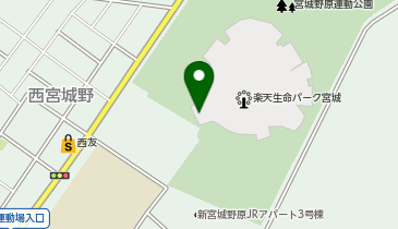 銀だこ楽天モバイル最強パーク宮城ライト側店の地図画像