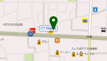 天丼てんや仙台六丁の目店の地図画像