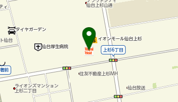 ミスタードーナツイオンモール仙台上杉ショップの地図画像