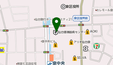 さぼてん仙台セルバテラス店の地図画像