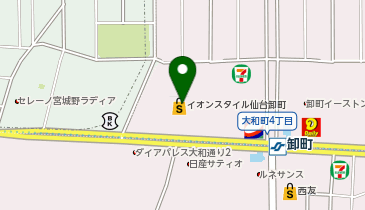 牛角焼肉食堂イオンスタイル仙台卸町店の地図画像