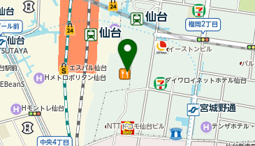 鎌倉パスタヨドバシ仙台店の地図画像