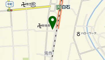 (有)元祖白石うーめん処なかじま本店の地図画像