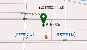 仙台市若林体育館の地図画像