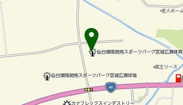 仙台環境開発スポーツパーク宮城広瀬体育館の地図画像