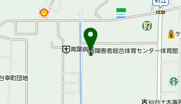 宮城県障害者総合体育センター体育館の地図画像