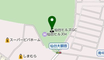 仙台ヒルズゴルフ倶楽部の地図画像