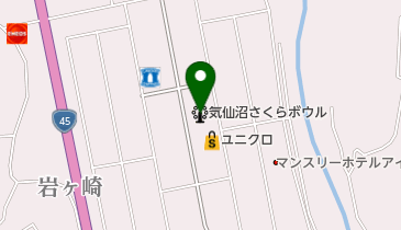 気仙沼さくらボウルの地図画像