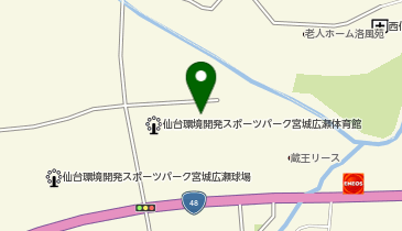 仙台環境開発スポーツパーク宮城広瀬温水プールの地図画像