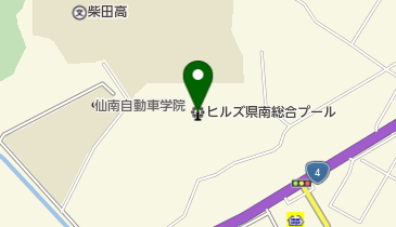 ヒルズ県南総合プールの地図画像