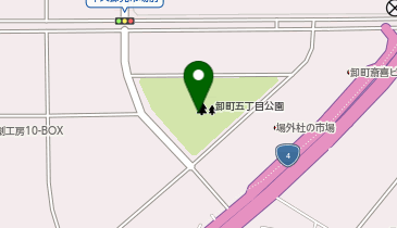 卸町五丁目公園野球場の地図画像
