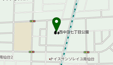 西中田公園野球場の地図画像