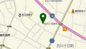 古川「八百屋市」の地図画像