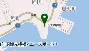 五十鈴神社の地図画像