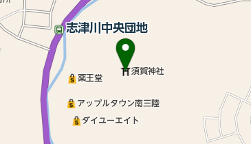 須賀神社の地図画像