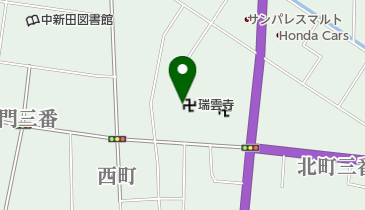 瑞雲寺の地図画像