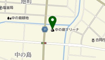GOKOマリン中の島マリーナの地図画像