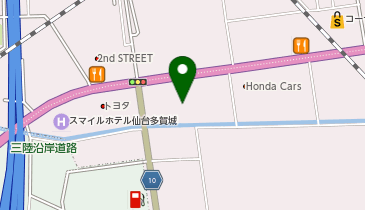 極楽湯多賀城店の地図画像
