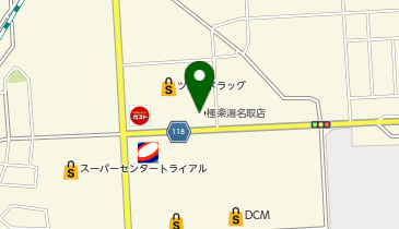 極楽湯名取店の地図画像