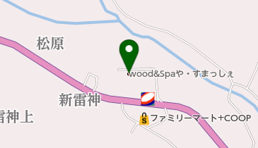 wood&Spaや・すまっしぇの地図画像