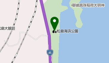 松島海浜公園の地図画像