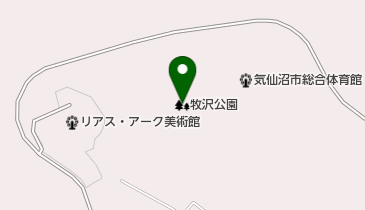 牧沢公園の地図画像