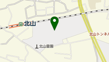 北山霊園の地図画像