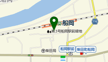 第3号船岡駅前緑地の地図画像