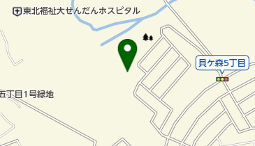 貝ケ森4号緑地の地図画像