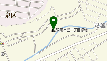 双葉ケ丘二丁目緑地の地図画像