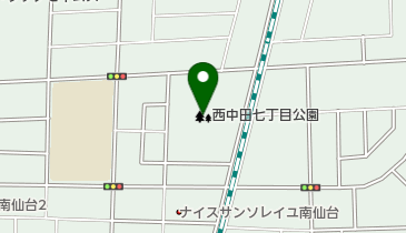 西中田七丁目公園の地図画像