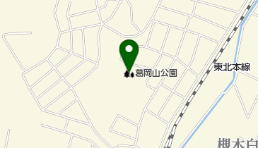 葛岡山公園の地図画像