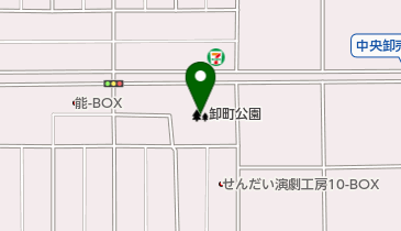 卸町公園の地図画像