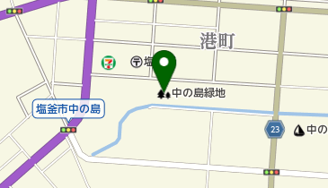 中の島緑地の地図画像