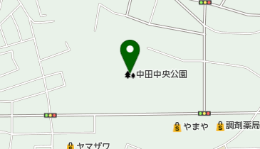 中田中央公園の地図画像