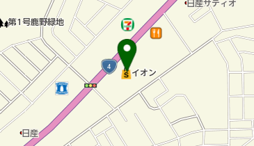 イオン船岡店の地図画像